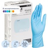 Перчатки мед.смотров. нитрил., нестер, MANUAL RN 707 (S) 50пар