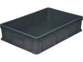 Ящик 600*400*140 мм сплошной без ручек серый