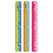 Линейка 30см Berlingo "Hybrid", пластиковая, нескользящая, ассорти, европодвес