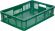 Ящик 600х400х140 мм дно сплош.стенки перф.с ручками зеленый морозостойкий
