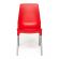 Стул GENIUS (mod 75) металл/пластик, 46x56x84cм, красный/ножки хром