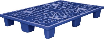 Паллет 1200х800х160 мм (перфорированный на 9 ножках вкладываемый) синий