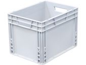 Ящик п/п 400х300х270 сплошной, усиленное дно, цв. серый Ящик п/п 400х300х270 сплошной, усиленное дно, цв. серый