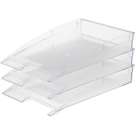 Лоток для бумаг горизонтальный Attache City прозрачный