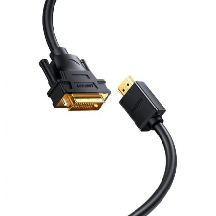 Кабель UGREEN HD106 HDMI - DVI-D (24+1). 30 AWG, 1080@60ц. 2м (10135)