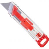 Нож безопасный TOPFORT с фикс. 19мм шир.трапец.+д/вскр.упак.матер,ABS+TPR