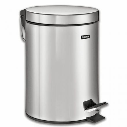 Ведро мусорное с педалью 20 литров "Classic", ЗЕРКАЛЬНОЕ, нержавеющая сталь, со съемным внутренним ведром, LAIMA, 232262