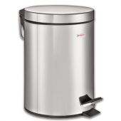 Ведро мусорное с педалью 20 литров "Classic", ЗЕРКАЛЬНОЕ, нержавеющая сталь, со съемным внутренним ведром, LAIMA, 232262