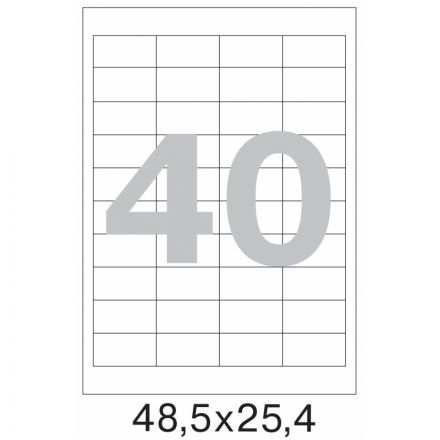 Этикетки самоклеящиеся Promega label (Комус) 48,5х25,4 мм 40 штук на листе белые (100 листов в упаковке) Этикетки самоклеящиеся Promega label (Комус) 48,5х25,4 мм 40 штук на листе белые (100 листов в упаковке)