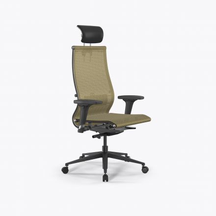 Кресло SynchroSit 10 B2-107D - T /Km00/Nb00/D02P/H13mL-2D(M23.B11.G19.W02) Золотой ротанг