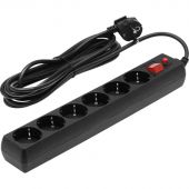 Сетевой фильтр Buro 600SH-16-5-B 5м (6 розеток) черный Сетевой фильтр Buro 600SH-16-5-B 5м (6 розеток) черный