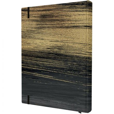 Блокнот Gold Collection А5 96л,клетка,картон,сшивка,резинка,черный Блокнот Gold Collection А5 96л,клетка,картон,сшивка,резинка,черный