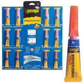 Клей моментальный СЕКУНДА, 3 г, отрывная мультикарта, 403-103 Клей моментальный СЕКУНДА, 3 г, отрывная мультикарта, 403-103