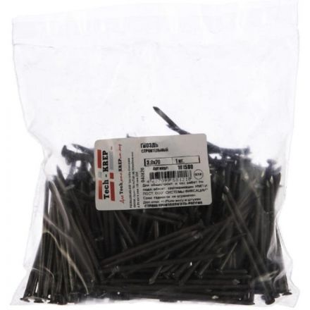 Гвозди строительные 3,0х70, 1 кг пакет Tech-Krep 101580