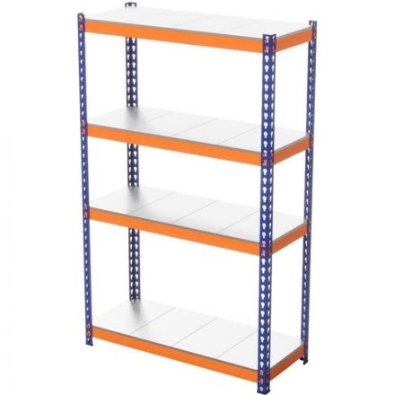 Стеллаж металлический ГТС_Профи-Т 2000x1240x455, Ярусы: 4 шт. оцинк. метал