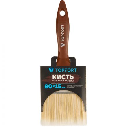 Кисть плоская по дереву TOPFORT Delicate 80х15