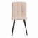 Стул обеденный Medeo LT, флок , бежевый/черный, 7, 45х56х89 см