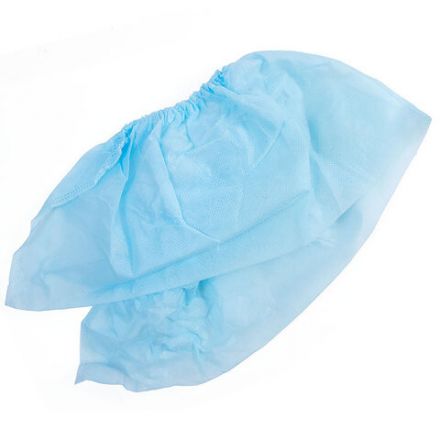 Бахилы из спанбонда низкие КОМПЛЕКТ 50 штук (25 пар), 42 г/м2 ГЕКСА, голубые