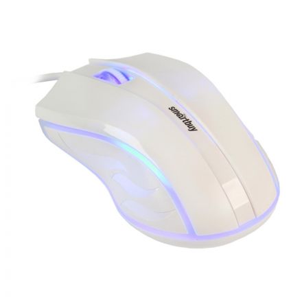 Мышь компьютерная Smartbuy ONE 338 проводная RGB белая (SBM-338-W)/40