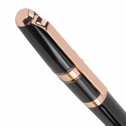 Ручка подарочная шариковая GALANT "Aldo", корпус черный, детали розовое золото, узел 0,7 мм, линия письма 0,5 мм, 144167 Ручка подарочная шариковая GALANT "Aldo", корпус черный, детали розовое золото, узел 0,7 мм, линия письма 0,5 мм, 144167