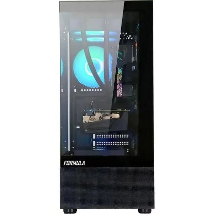 Корпус Formula Crystal Z1 PLUS черный без БП ATX 2x120mm 2xUSB2.0 1xUSB3.0