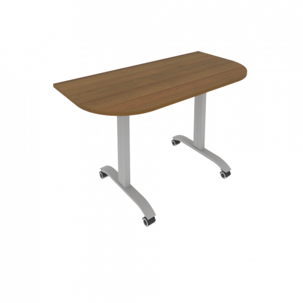 Mobile System Стол складной мобильный СМ-4.1 Орех/Тёмно-серый металл 1300*650*757 Mobile System Стол складной мобильный СМ-4.1 Орех/Тёмно-серый металл 1300*650*757
