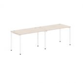 Стол 2-х местный XWST 2470 Бук Тиара/Белый 2406х700х750 XTEN-S