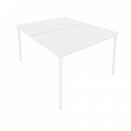 Slim Рабочая станция на металлокаркасе С.СП-4.3 Белый/Белый металл 1180*1475*750