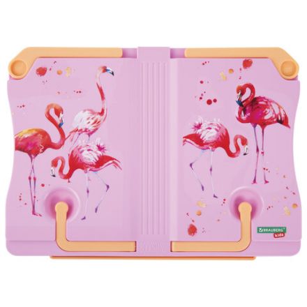 Подставка для книг и учебников BRAUBERG KIDS "Flamingo", регулируемый наклон, ABS-пластик, 238061 Подставка для книг и учебников BRAUBERG KIDS "Flamingo", регулируемый наклон, ABS-пластик, 238061