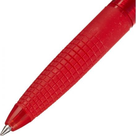 Ручка шариковая одноразовая автоматическая Pilot Super Grip BPGG-8R-F-R красная (толщина линии 0.22 мм)