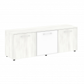 Yalta Тумба модульная LT.TS-3.4 white Снежная патина/Стекло white 1642*450*580