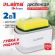 Диспенсер/дозатор для моющего средства, органайзер + губка, БЕЛЫЙ, 14,5х9х10 см, LAIMA HOME, 700041