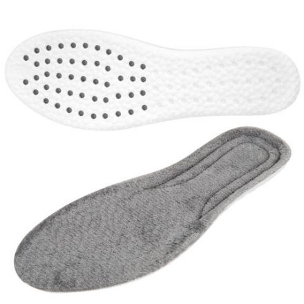 Стельки для обуви ЗИМНИЕ УТЕПЛЕННЫЕ, материал PU PRO, размер RU 34-39 / EU 35-40, с линиями выреза, SHEGRA (ШЕГРА), 700759