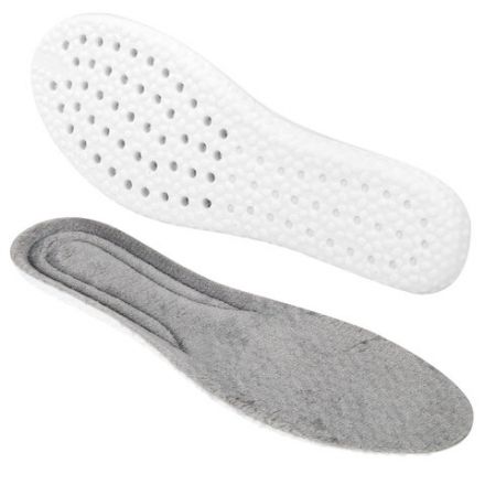 Стельки для обуви ЗИМНИЕ УТЕПЛЕННЫЕ, материал PU PRO, размер RU 34-39 / EU 35-40, с линиями выреза, SHEGRA (ШЕГРА), 700759