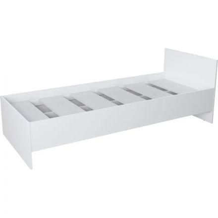 Кровать SV_1-спальная (840х2040х700) ЛДСП 16мм Белый шагрень