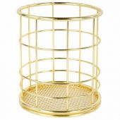 Органайзер-стаканчик для косметики и мелочей MONTE VITA (МОНТЕ ВИТА), металлический, 100х90 мм, золото, 272486 Органайзер-стаканчик для косметики и мелочей MONTE VITA (МОНТЕ ВИТА), металлический, 100х90 мм, золото, 272486