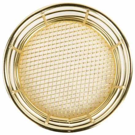 Органайзер-стаканчик для косметики и мелочей MONTE VITA (МОНТЕ ВИТА), металлический, 100х90 мм, золото, 272486