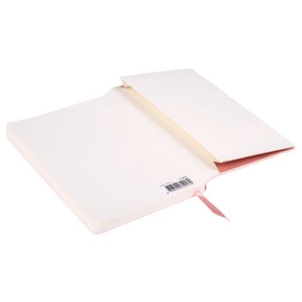 Блокнот А5 (130х210 мм), BRAUBERG ULTRA, под кожу, 80 г/м2, 96 л., в точку, светло-розовый, 113015