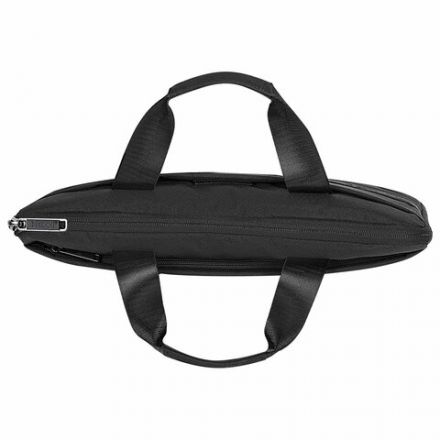 Сумка портфель HEIKKI ULTRA (ХЕЙКИ) с отделением для ноутбука 15,6", Total black, черная, 28х39х3 см, 272609