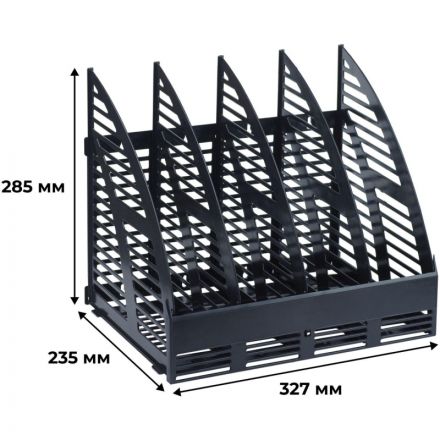 Лоток вертикальный Attache 320мм, 4 отделения сборный черный 2С69 Лоток вертикальный Attache 320мм, 4 отделения сборный черный 2С69