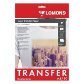 Бумага термотрансферная LOMOND для светлых тканей, А4, 10 шт., 140 г/м2, 0808411 Бумага термотрансферная LOMOND для светлых тканей, А4, 10 шт., 140 г/м2, 0808411