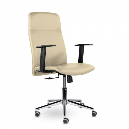Кресло М-903 Софт хром Ср S-0428 (бежевый) Кресло М-903 Софт хром Ср S-0428 (бежевый)
