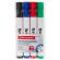 Маркеры стираемые для белой доски, НАБОР 4 ЦВЕТА, BRAUBERG "ULTRA WHITEBOARD MARKER", 3 мм, 152635