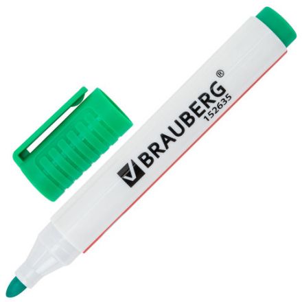 Маркеры стираемые для белой доски, НАБОР 4 ЦВЕТА, BRAUBERG "ULTRA WHITEBOARD MARKER", 3 мм, 152635