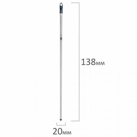 Черенок рукоятка для уборочного инвентаря 138 см, еврорезьба, металлопластик, VILEDA "Контракт", 100840 Черенок рукоятка для уборочного инвентаря 138 см, еврорезьба, металлопластик, VILEDA "Контракт", 100840