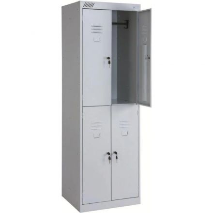 Шкаф для одежды металлический SK6_MZ_ШРК-24-600 2 секции,4 ячейки 600х500х