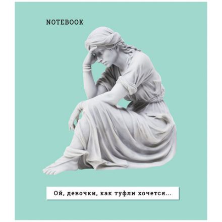 Тетрадь А5 48 л., ПЗБМ, скоба, клетка, Soft Touch, "Ой, девочки" (5 видов), 24147 Тетрадь А5 48 л., ПЗБМ, скоба, клетка, Soft Touch, "Ой, девочки" (5 видов), 24147