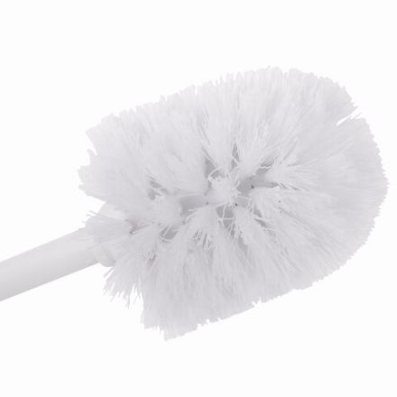 Ершик для унитаза с подставкой, металл, белый, глянцевый, LAIMA, 604962