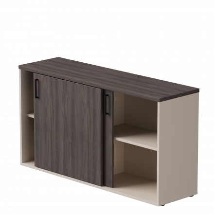 Шкаф-купе низкий Everprof EVO 1374х385х755 Кашемир/Дуб Пасадена