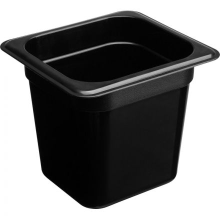 Гастроемкость Restola полипропилен GN 1/6 176х162х150 мм черная, 422102113